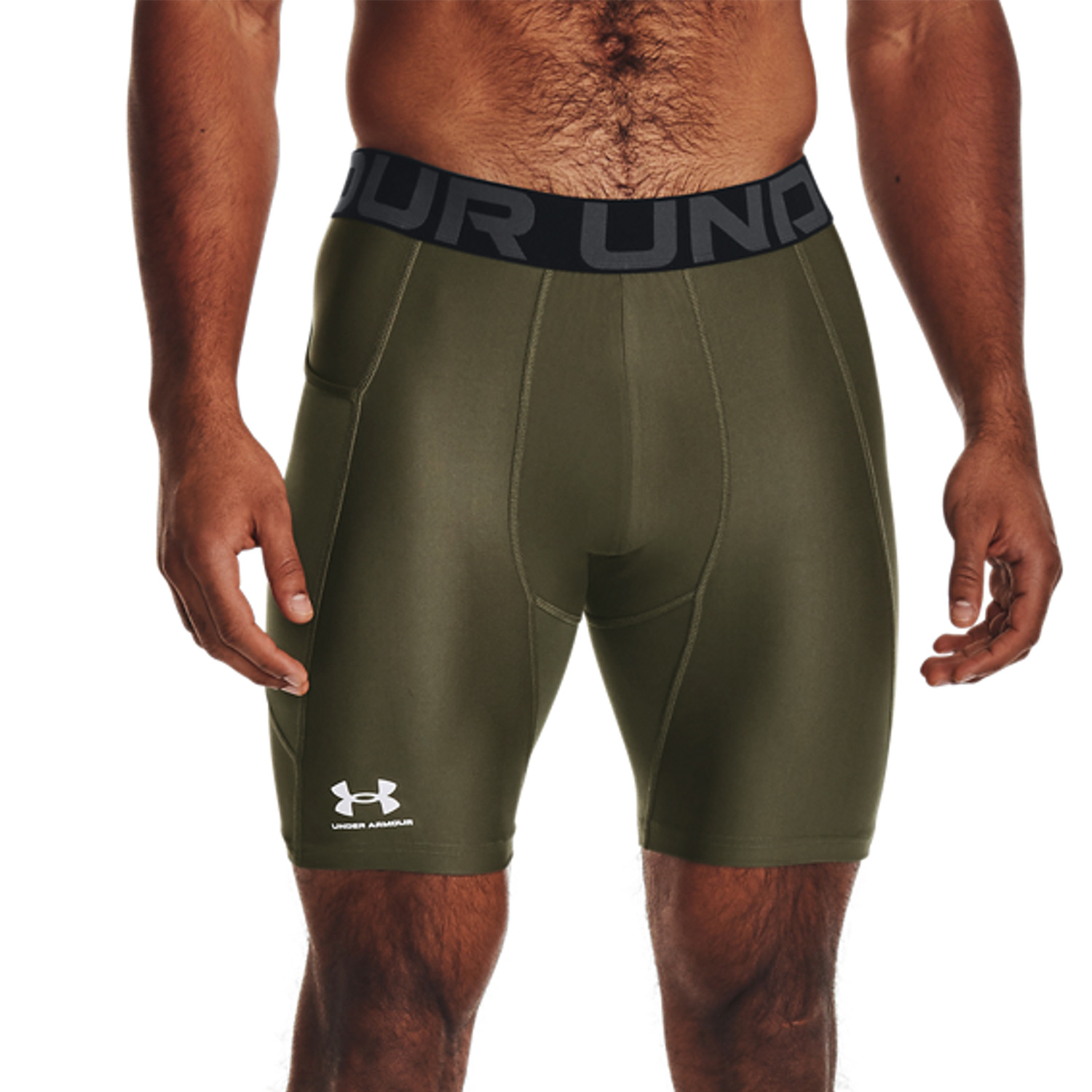 Under Armour HeatGear Short Men's Training Tights Marine Od Green