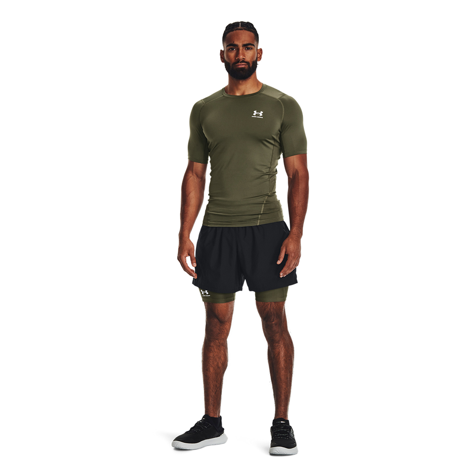 Under Armour HeatGear Calzamaglia - Marine Od Green/Black