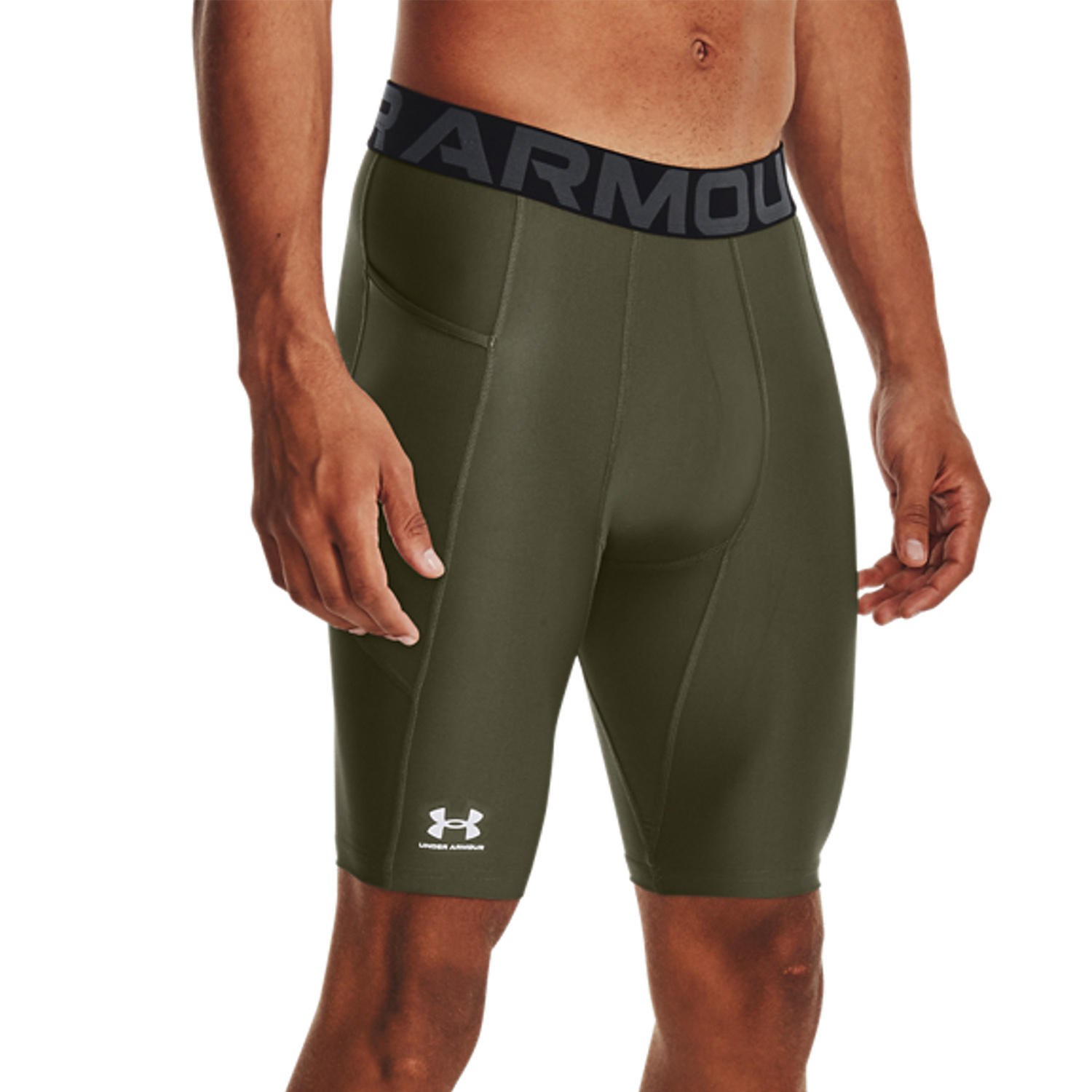 Under Armour Pro Men's Training Long Tights - Marine Od Green