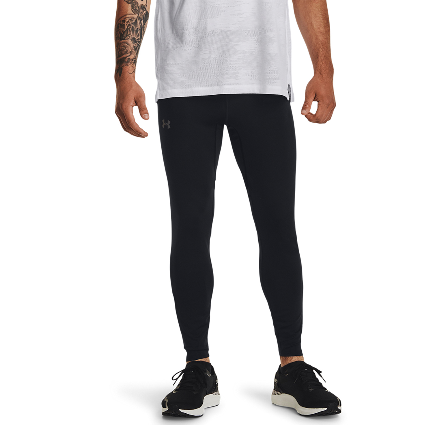 Under Armour Qualifier Tights - Black/Steel/Reflective