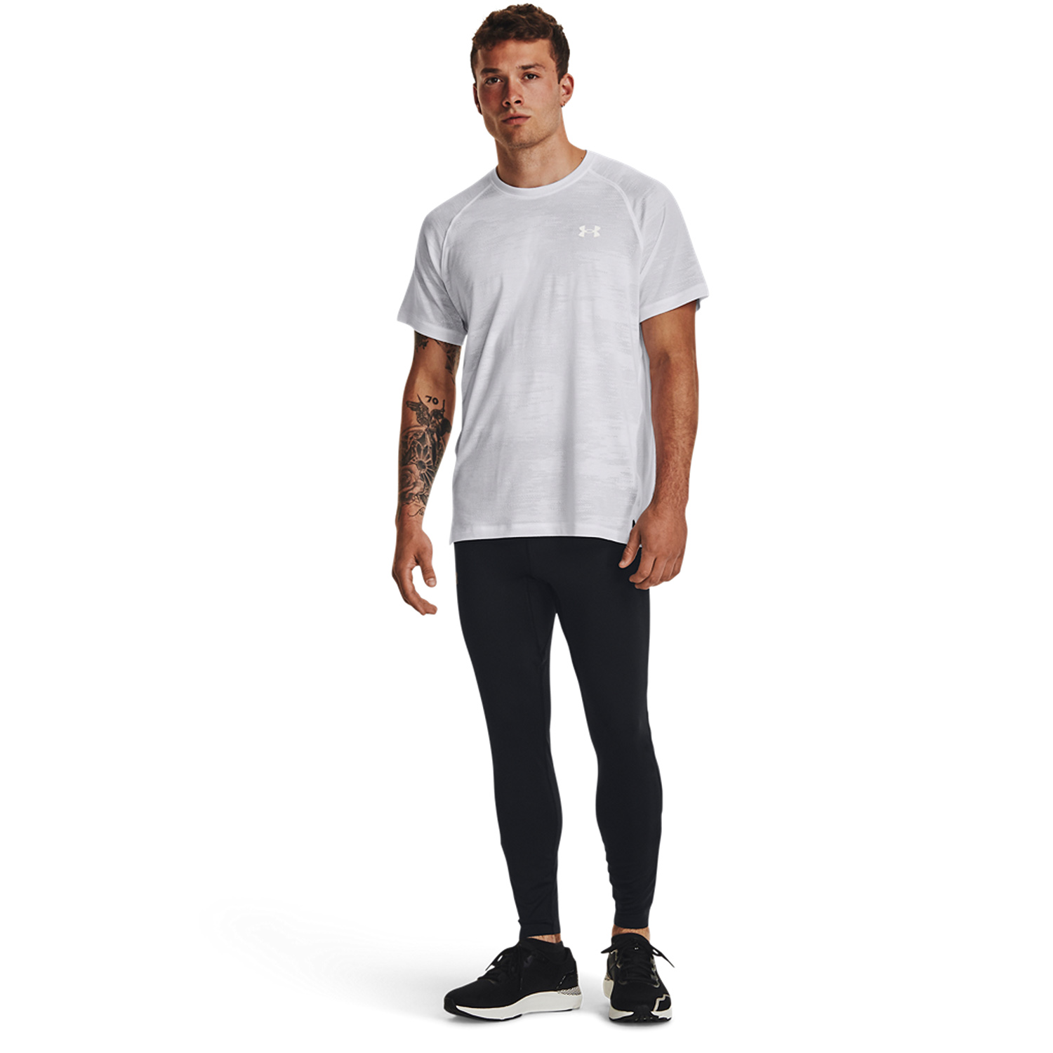 Under Armour Qualifier Tights - Black/Steel/Reflective