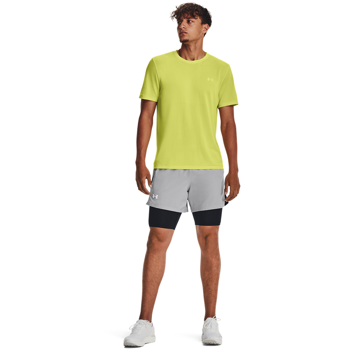 Under Armour Seamless Stride T-Shirt - Lime Yellow