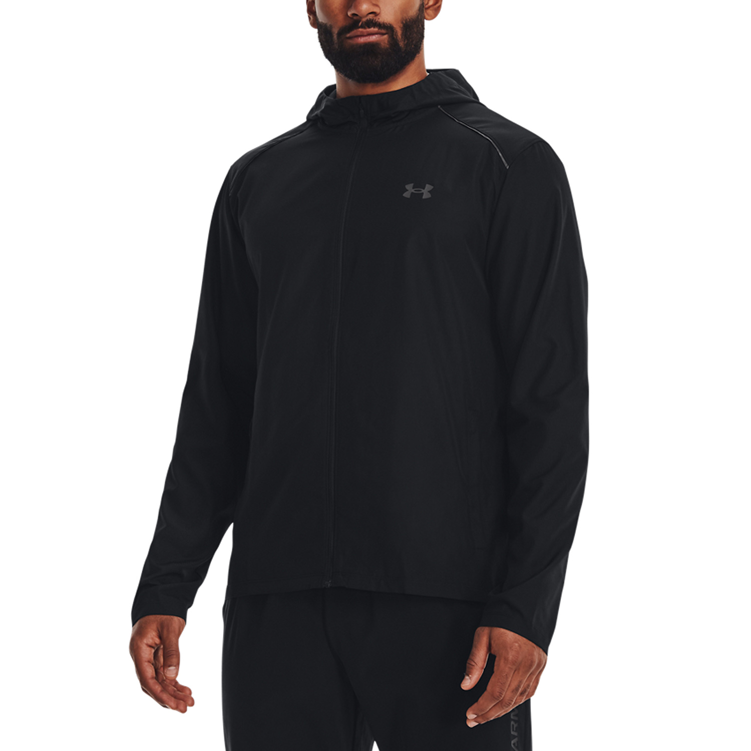 Under Armour Storm Run Chaqueta - Black/Jet Gray