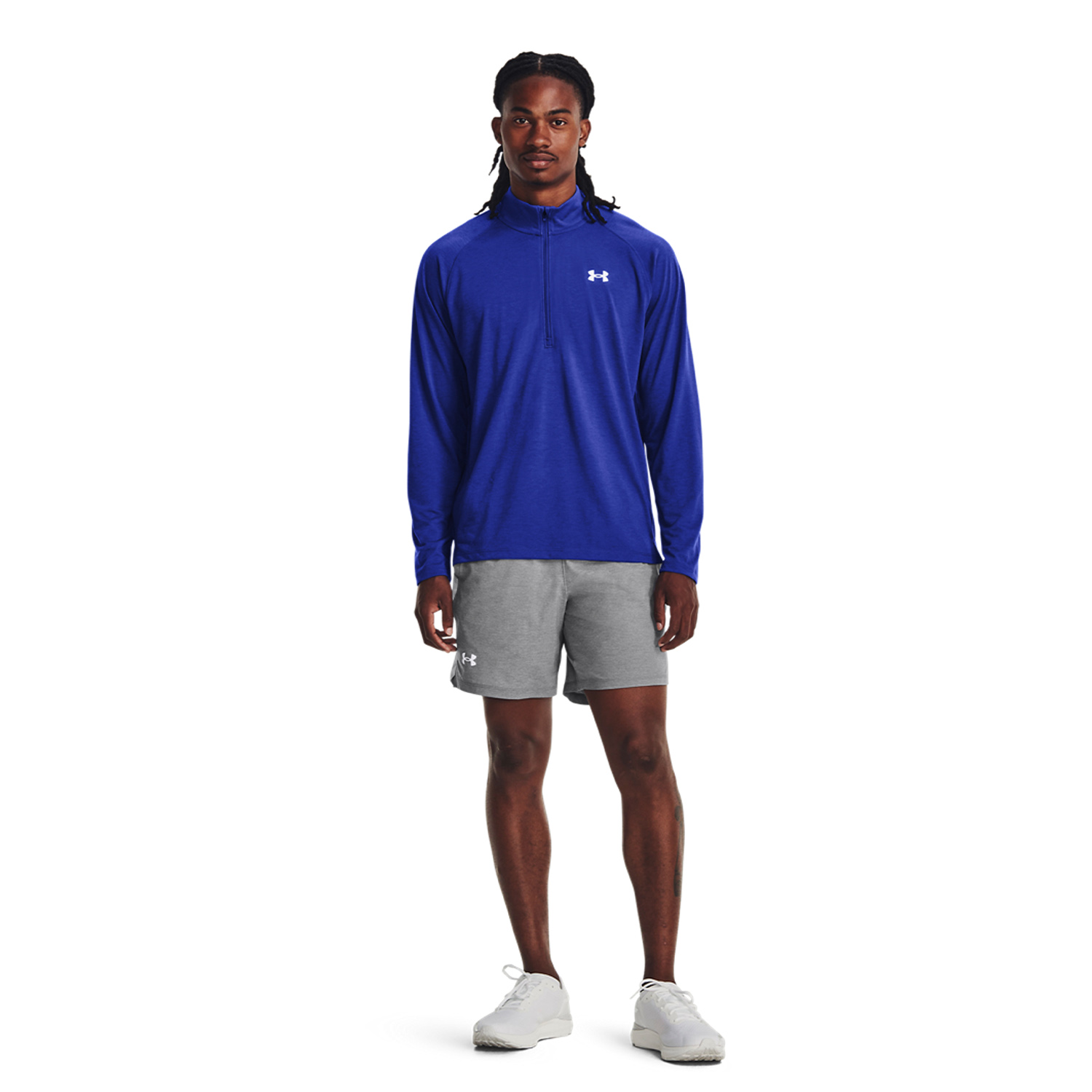 Under Armour Streaker Half Zip Maglia - Team Royal