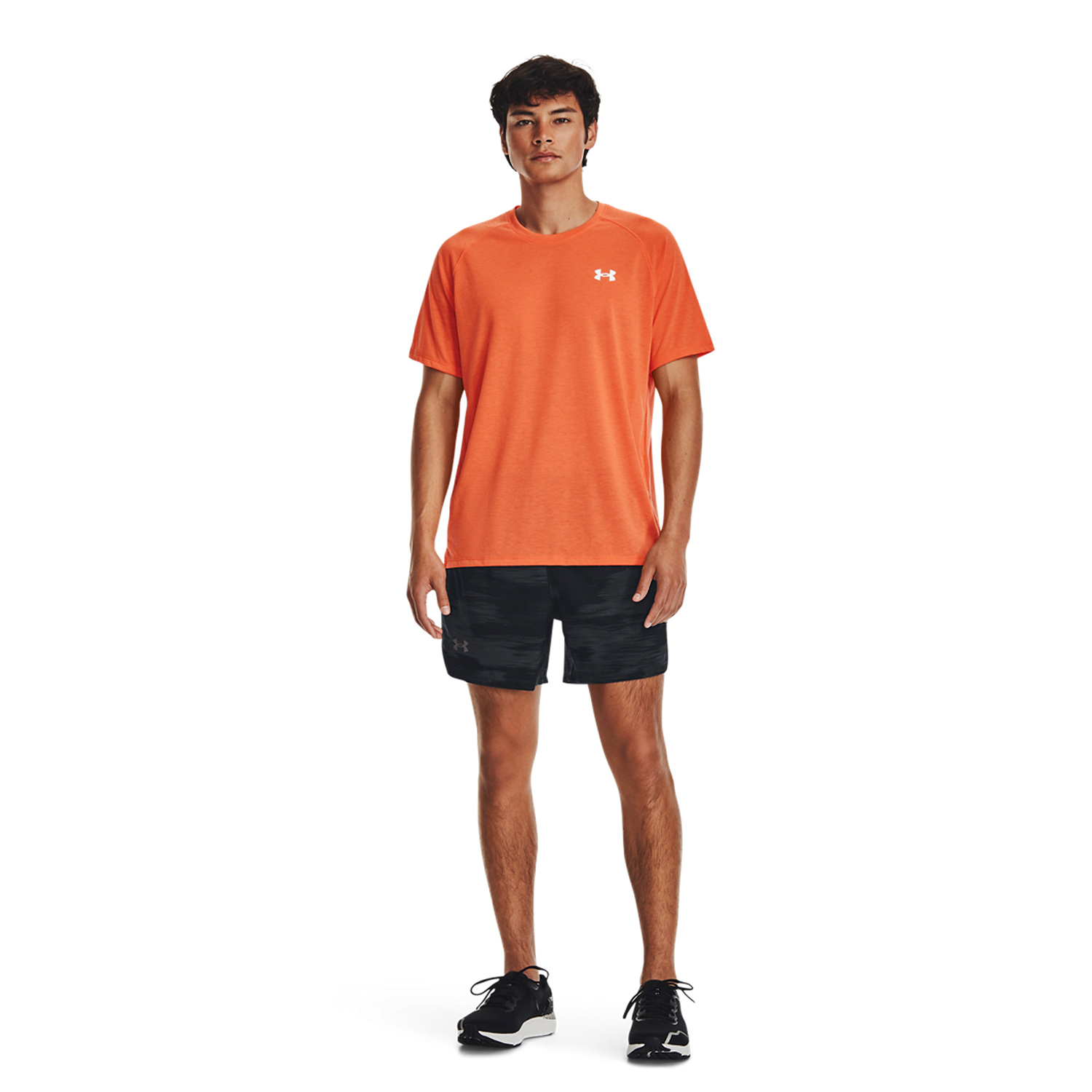 Under Armour Streaker T-Shirt - Dark Tangerine/Reflective