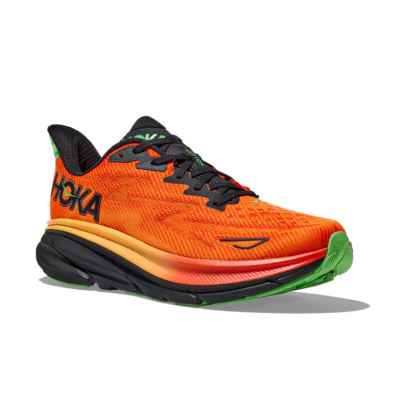 Hoka One One Clifton 9 Men's Running Shoes - Flame/Orange