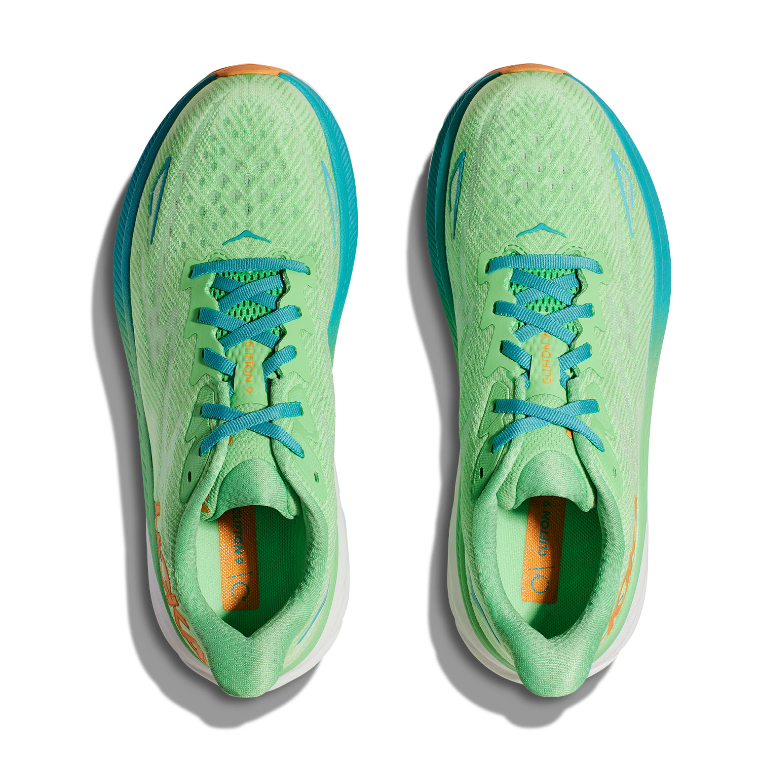 Hoka Clifton 9 Wide - Zest/Lime Glow