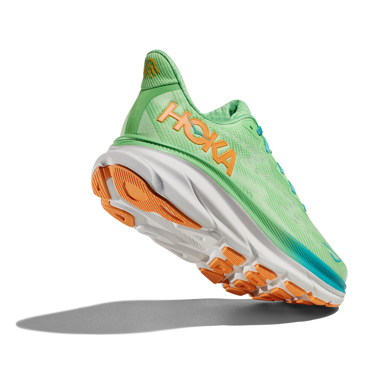 Hoka Clifton 9 Wide - Zest/Lime Glow