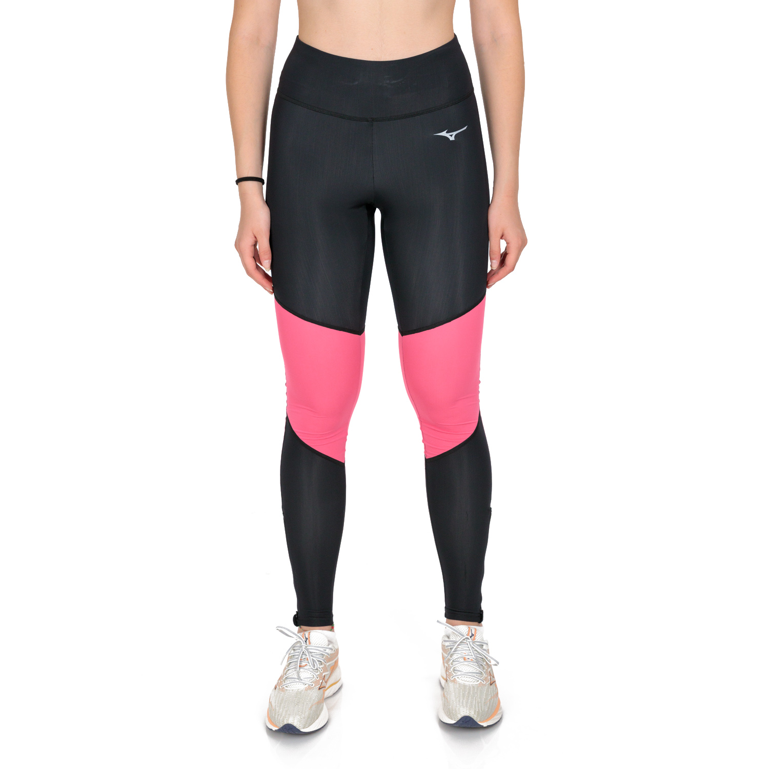 Mizuno Impulse Core Logo Tights - Black/Sangria Sunset