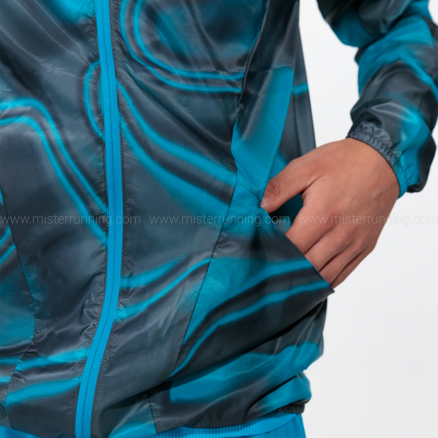 Mizuno Premium Aero Jacket - Hawaiian Ocean/Black