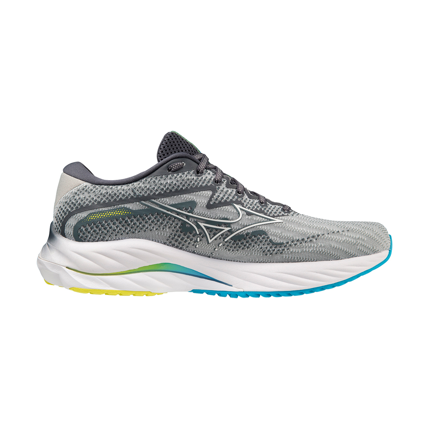 Zapatillas hombre Mizuno Wave Rider 27 Azul Perla/Blanco - Running  Warehouse Europe