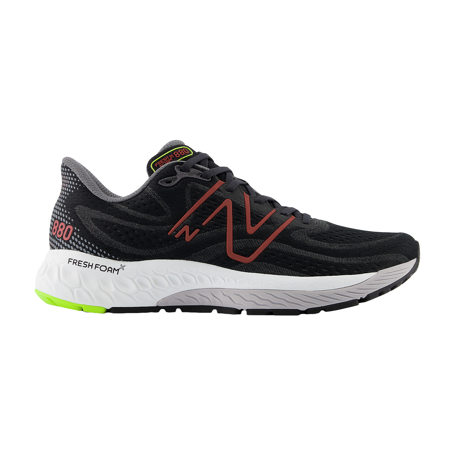 New Balance Fresh Foam X 880v13 - Black/Brick Red