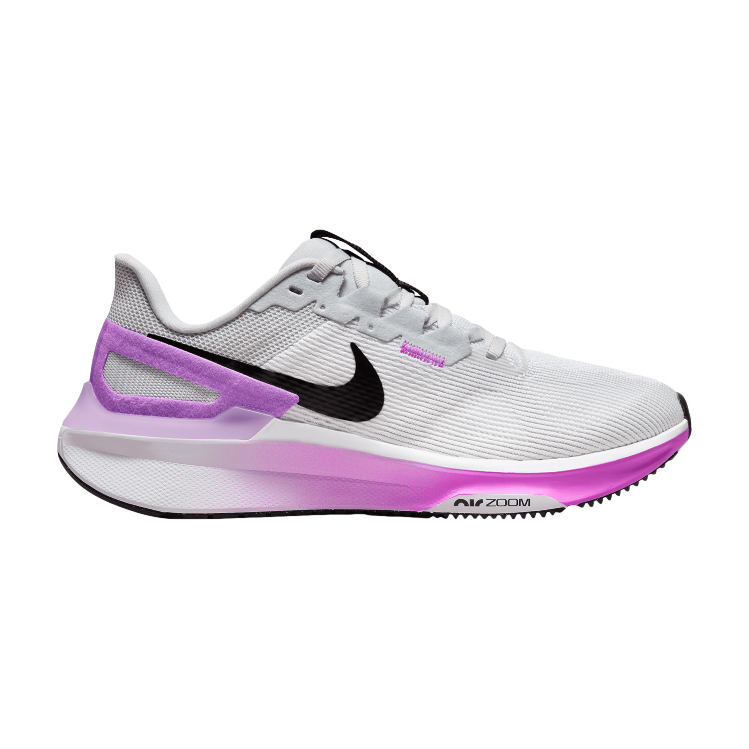Nike Air Zoom Structure 25 - White/Black/Pure Platinum/Fuchsia Dream