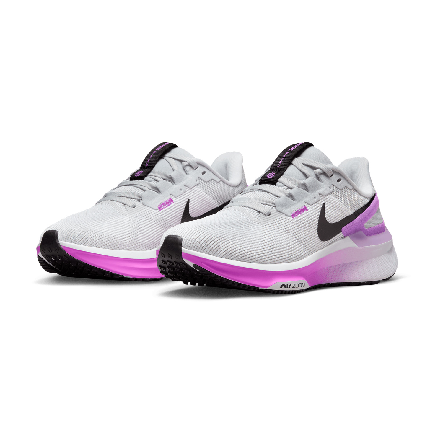 Nike Air Zoom Structure 25 - White/Black/Pure Platinum/Fuchsia Dream
