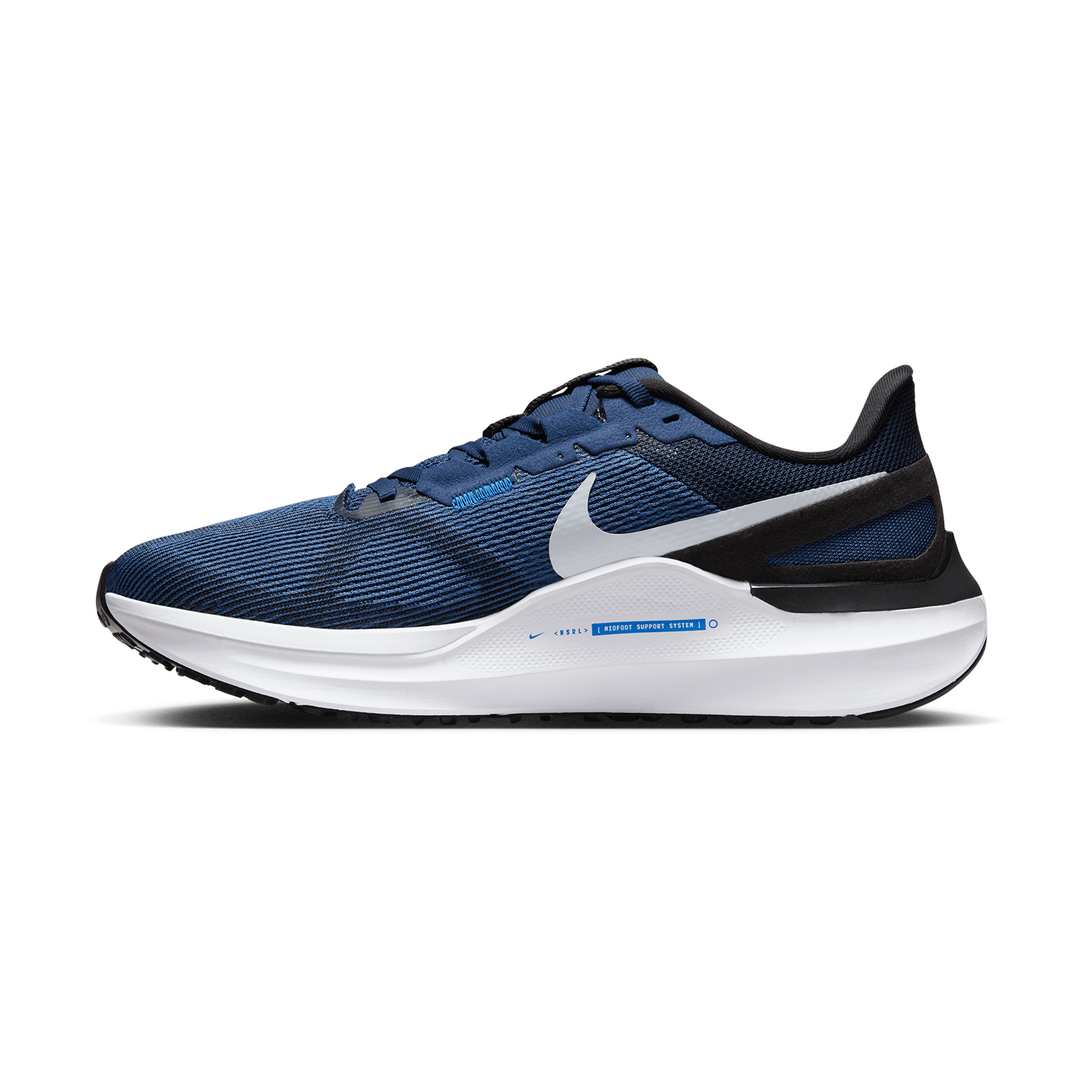 Nike Air Zoom Structure 25 - Midnight Navy/Pure Platinum/White/Black