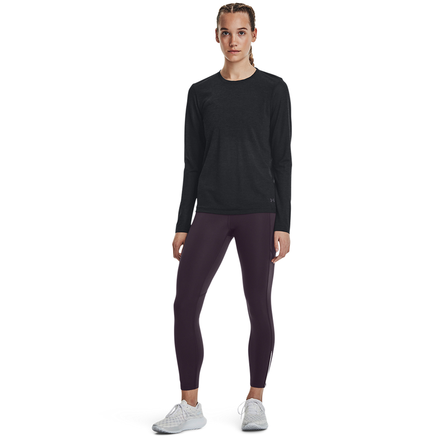 Under Armour Seamless Stride Maglia - Black/Reflective