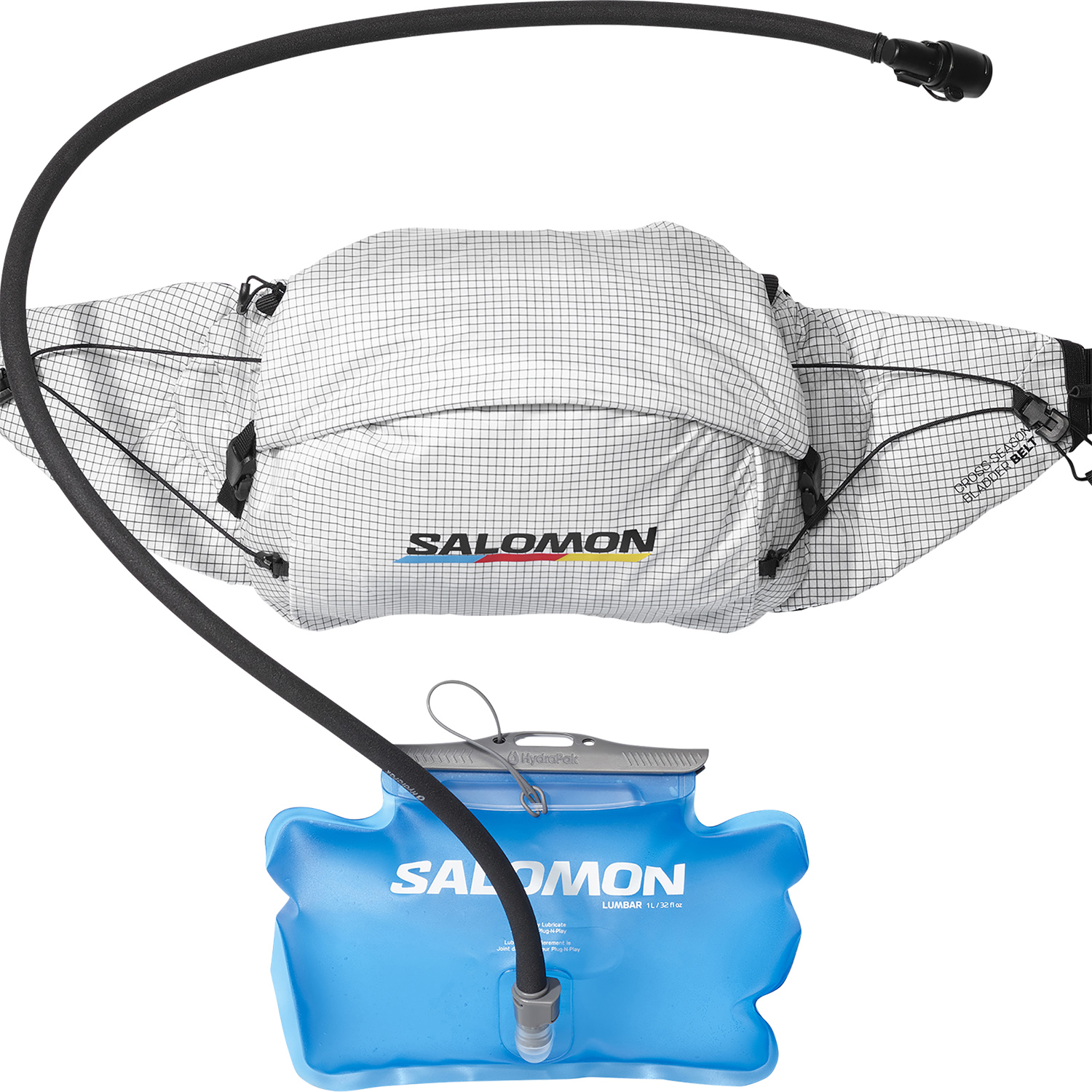 Salomon Cross Season Bladder Race Flag Marsupio - White/Black