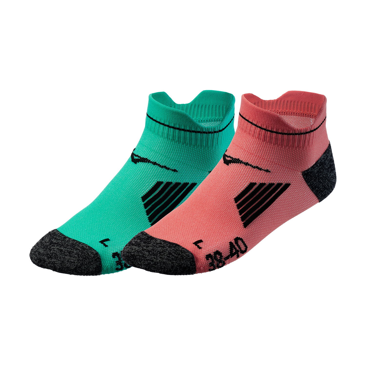 Mizuno Active x 2 Socks - Lantana/Atlantis