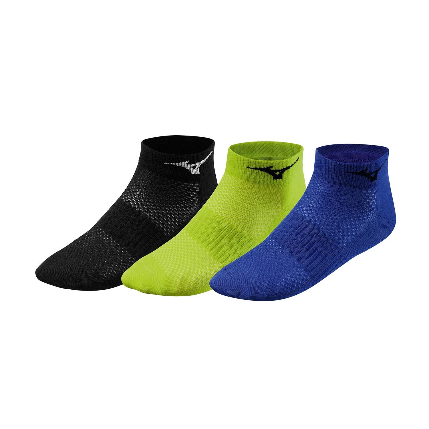 Mizuno Drylite x 3 Calcetines - Black/Evening Primrose/Surf The Web