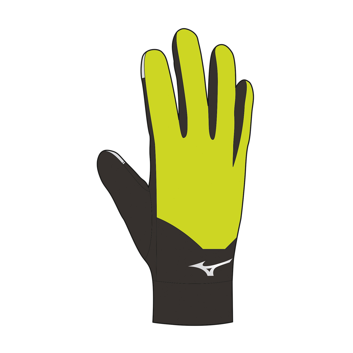 Mizuno Warmalite Gloves - Black/Evening Primrose