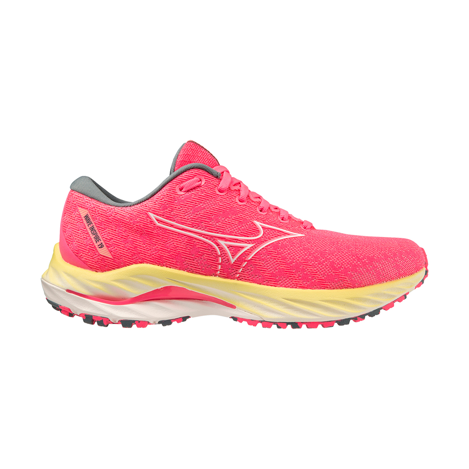 Mizuno Wave Inspire 19 - High Vis Pink/Snow White/Luminous