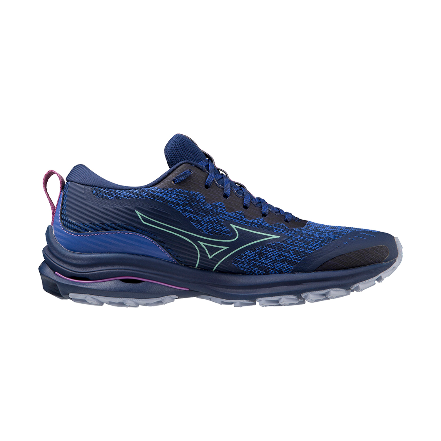 Mizuno Wave Rider TT - Blue Depths/Beveled Glass/Vivid Orchid