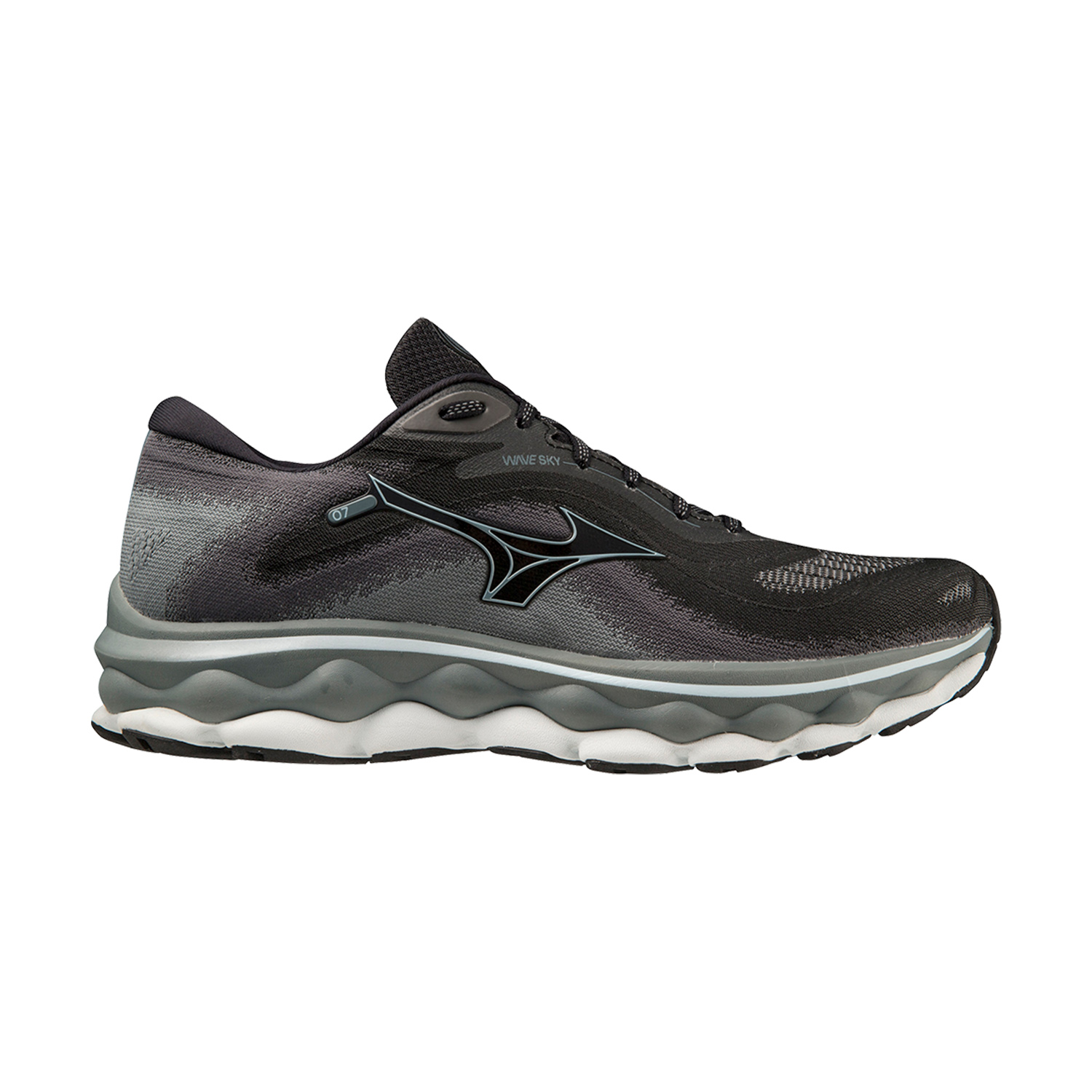 Comprar Zapatillas Running Mizuno Wave Sky Hombre Negras 7 Uruguay