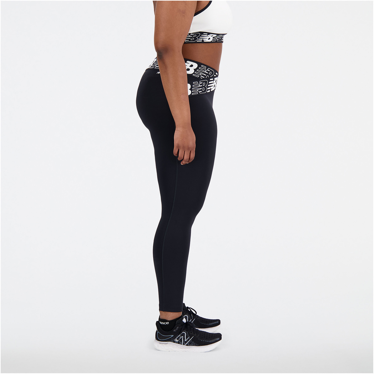 Calça Legging New Balance Feminino High Rise 7 S Preto - WP21177BK