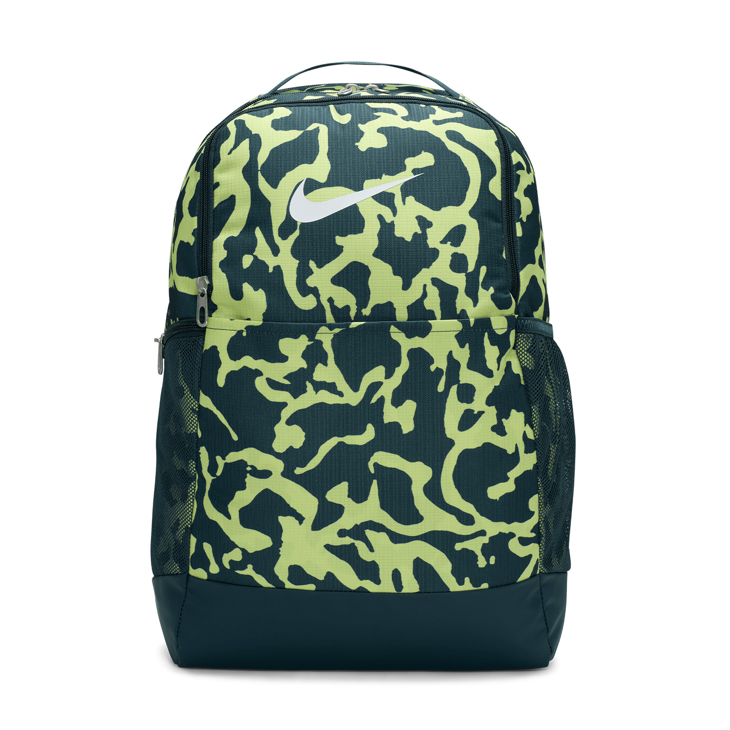 Nike Brasilia Backpack - Deep Jungle/Light Lemon Twist/White