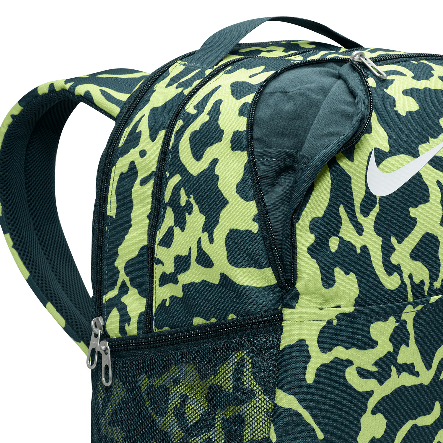 Nike Brasilia Zaino - Deep Jungle/Light Lemon Twist/White