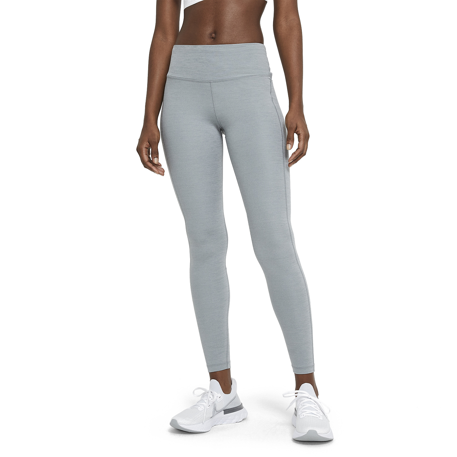 Nike Dri-FIT  Fast Tights - Smoke Grey Heather/Reflective Silver