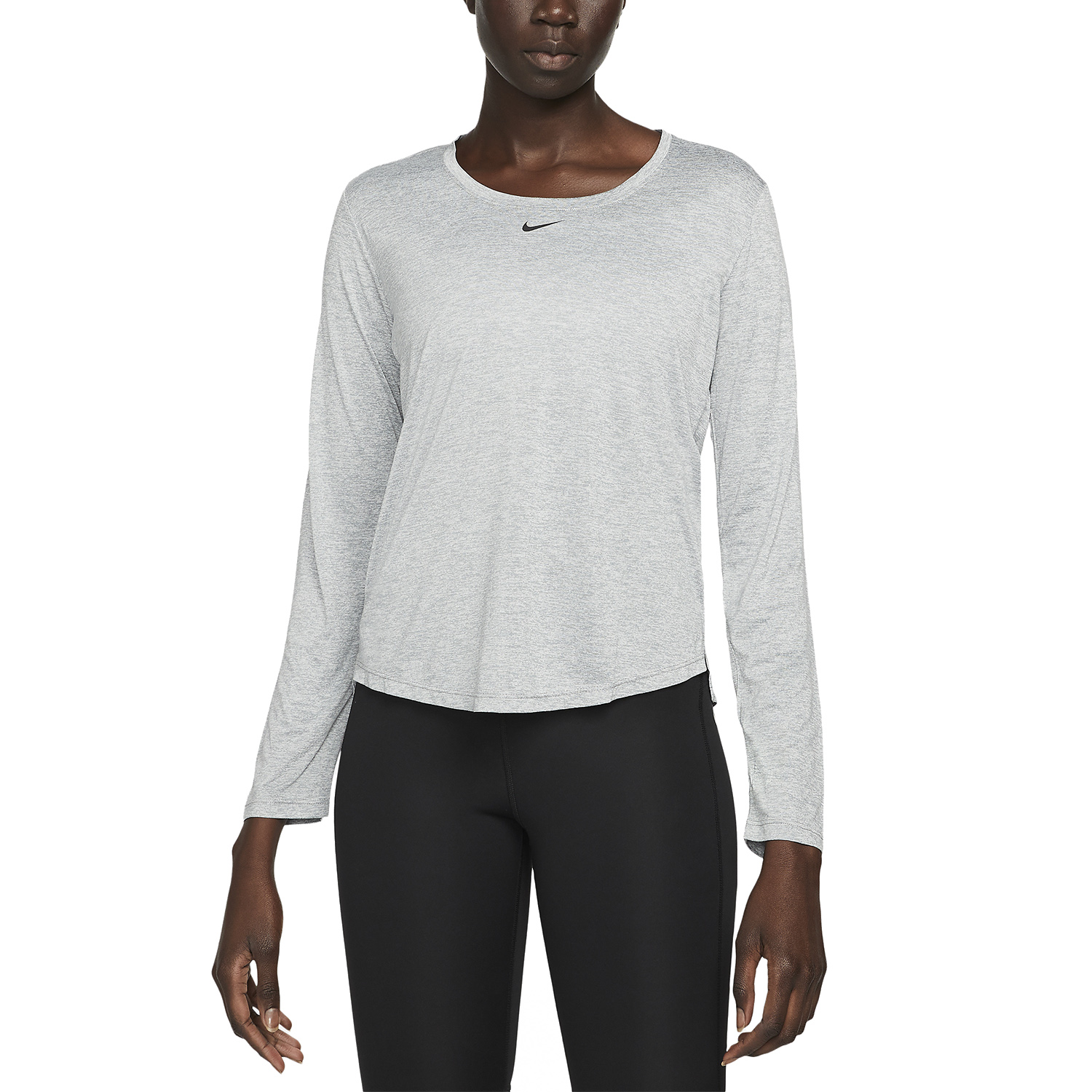 Nike Dri-FIT One Shirt - Particle Grey/Heater/Black