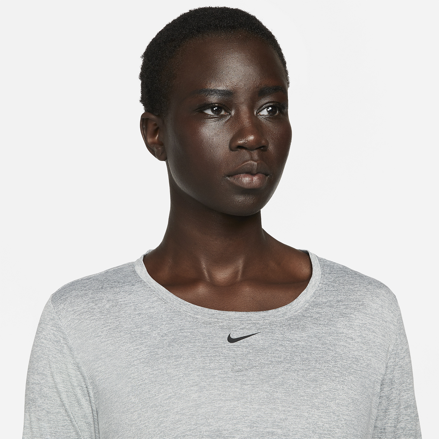 Nike Dri-FIT One Shirt - Particle Grey/Heater/Black