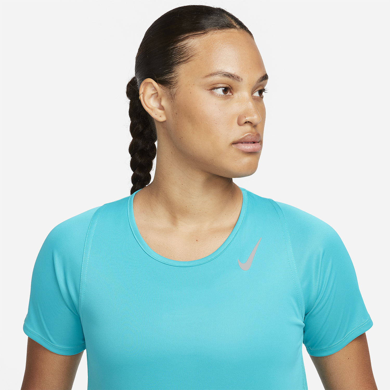 Nike Dri-FIT Race Camiseta - Rapid Teal/Reflective Silver