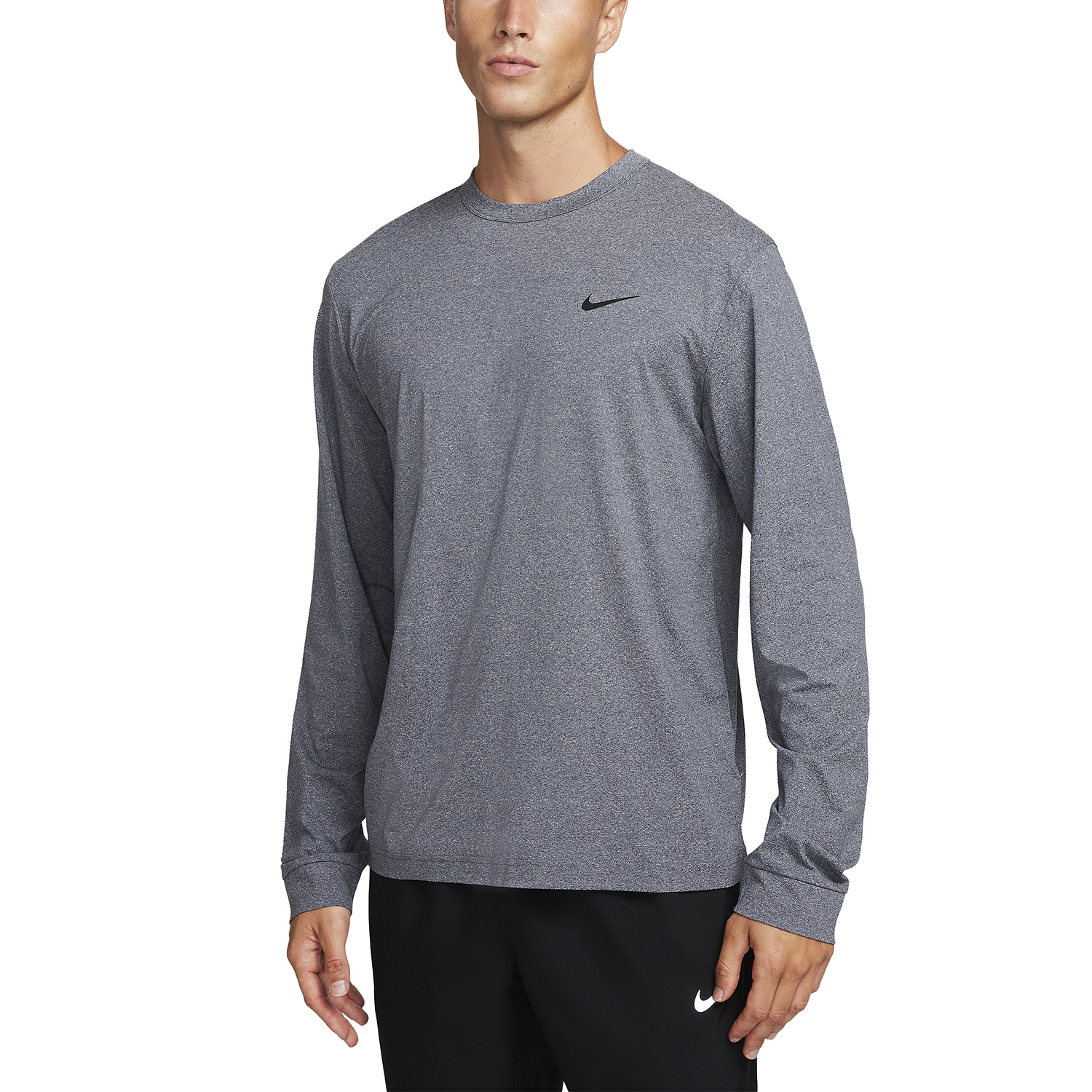 Nike Dri-FIT UV Hyverse Men's Training Shirt - Obsidian/Heather