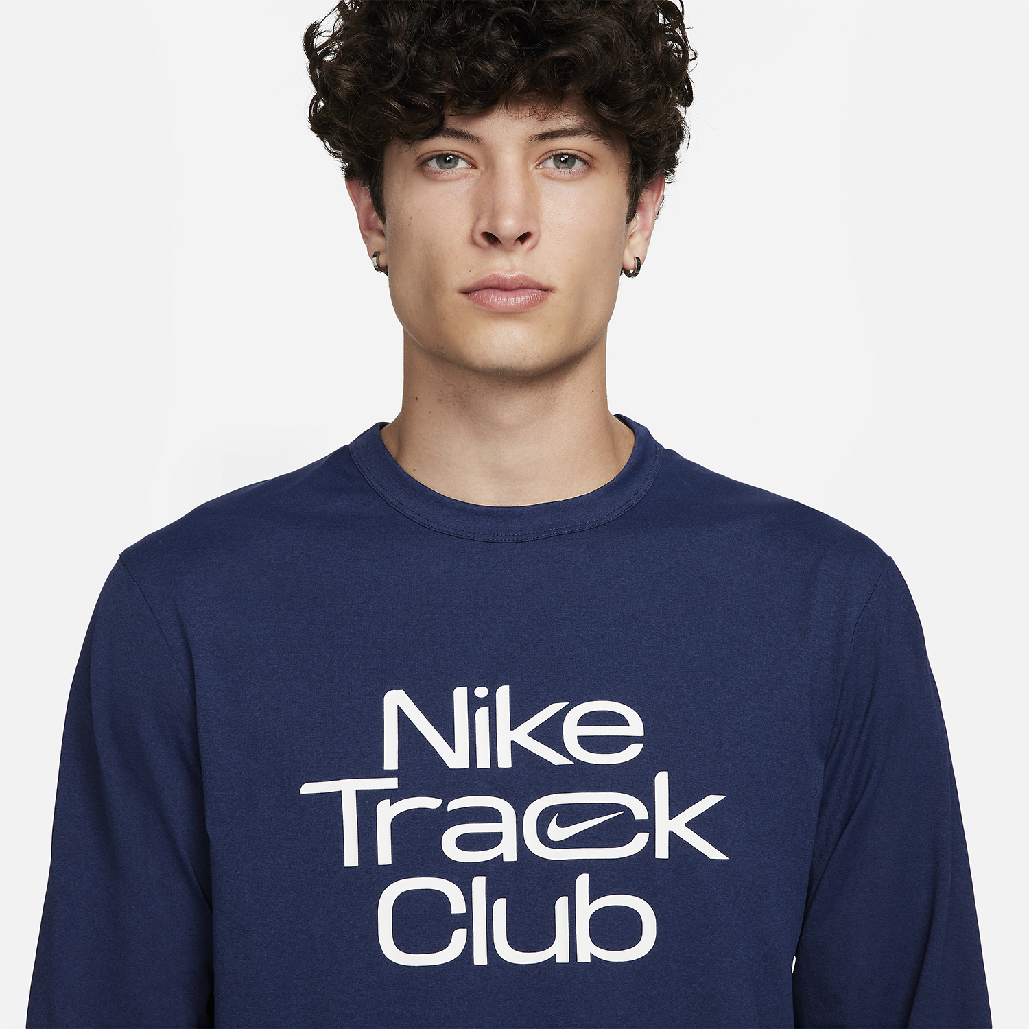 Nike Hyverse Track Club Shirt - Midnight Navy/Summit White