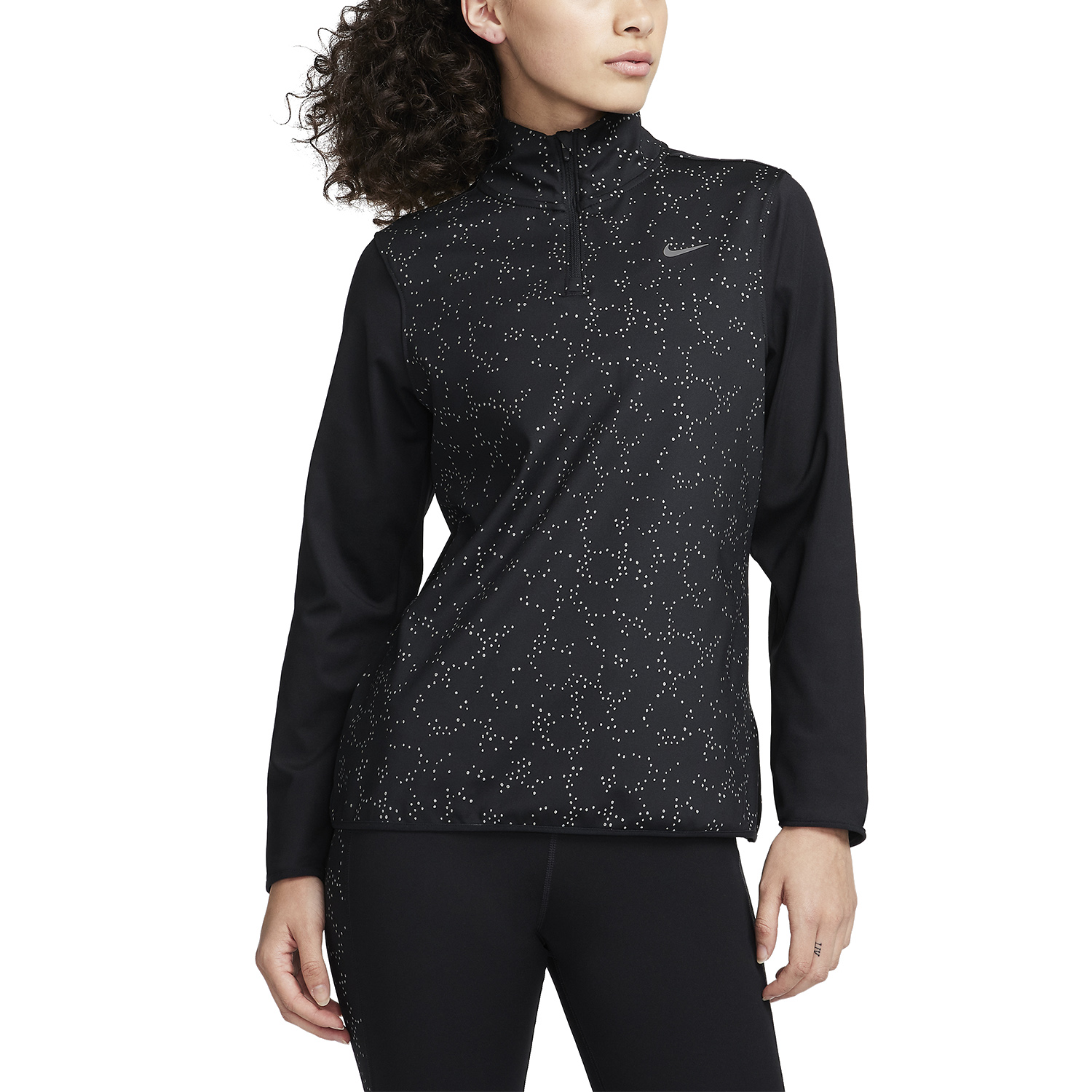 Nike Swift Element Camisa - Black/Reflective Silver