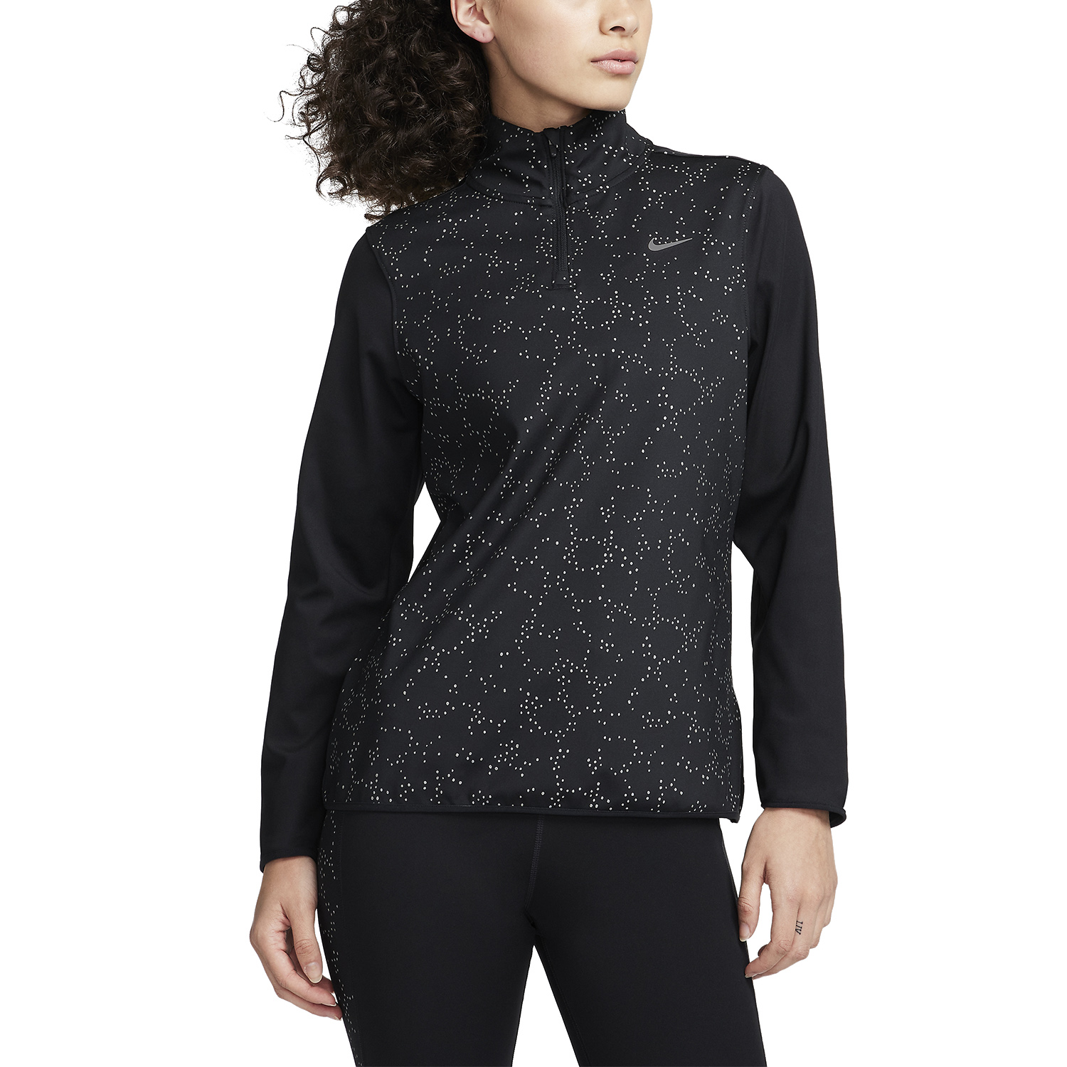 Nike Swift Element Maglia - Black/Reflective Silver