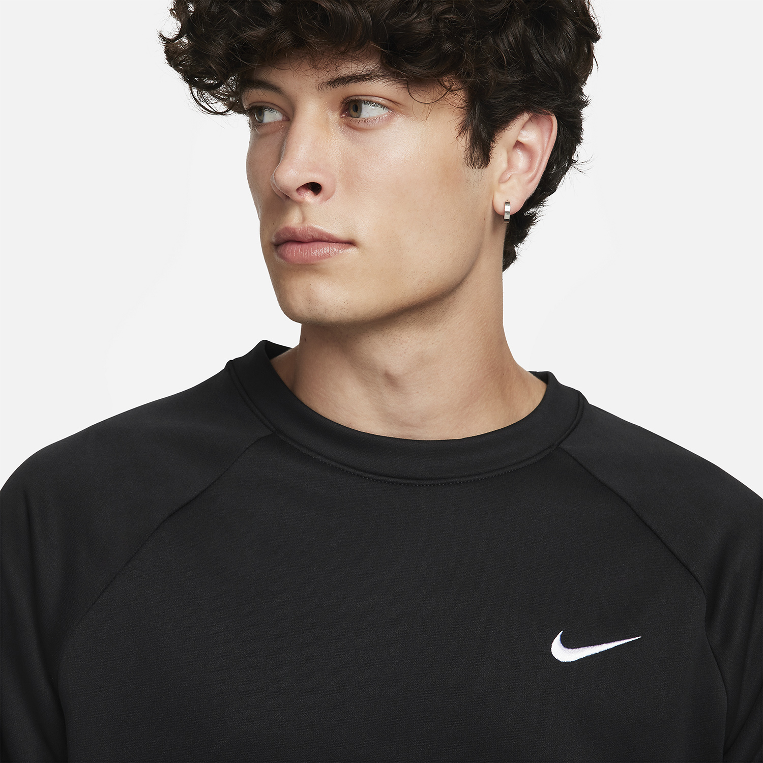 Nike Therma-FIT Crew Maglia - Black/White