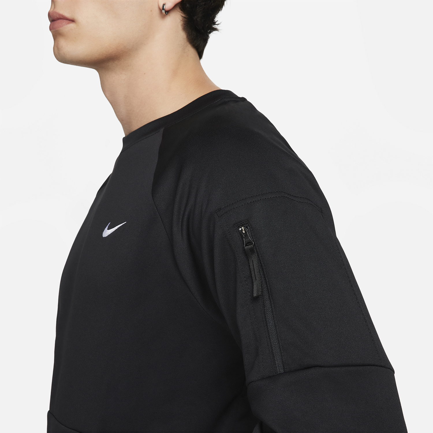 Nike Therma-FIT Crew Men's Training Shirt - Black/White