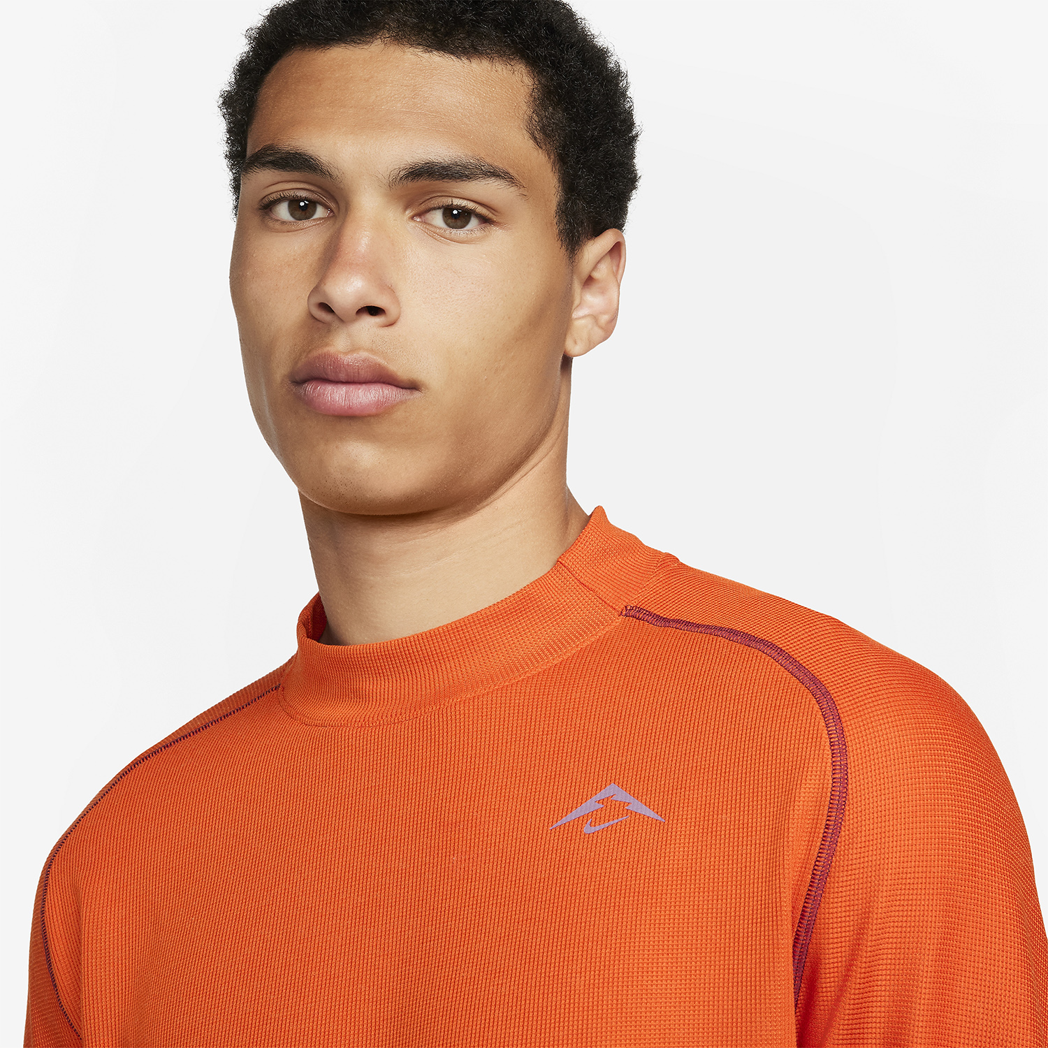 Nike Trail Dri-FIT Swoosh Maglia - Campfire Orange/Night Maroon