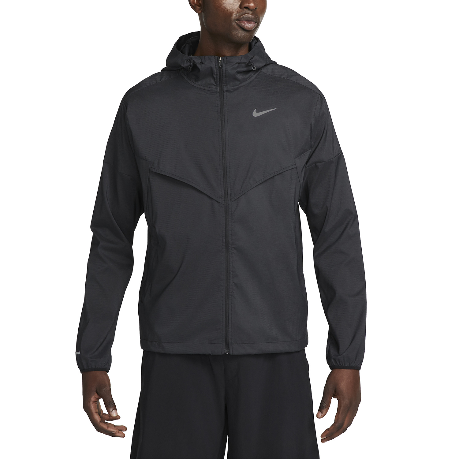 Nike Light Windrunner Chaqueta - Black/Reflective Silver