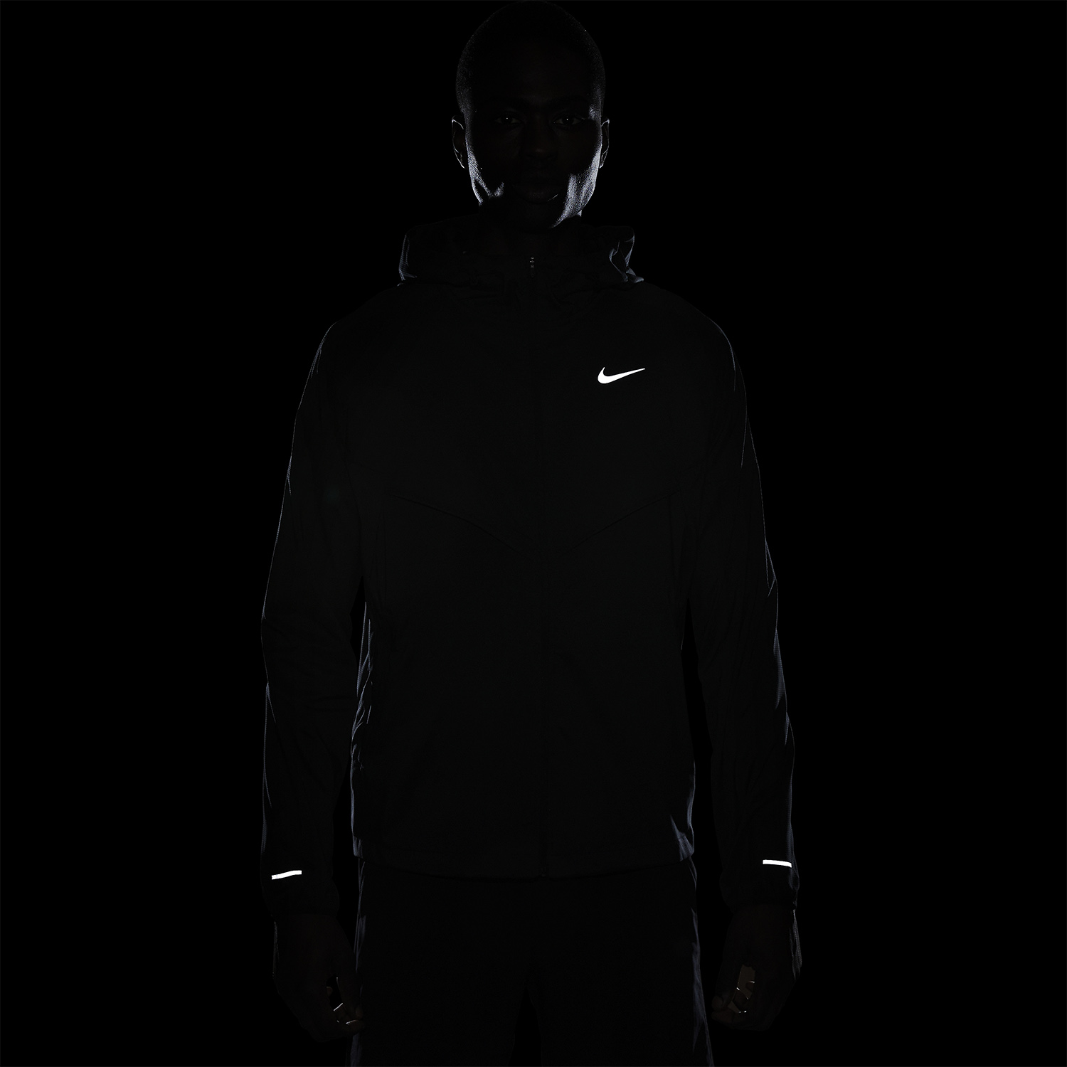 Nike Windrunner Men's Running Jacket - Black/Reflective Silver
