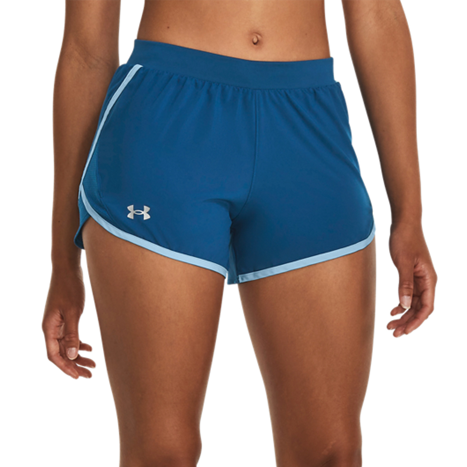 Under Armour Fly By 2.0 3in Shorts Running Mujer - Varsity Blue