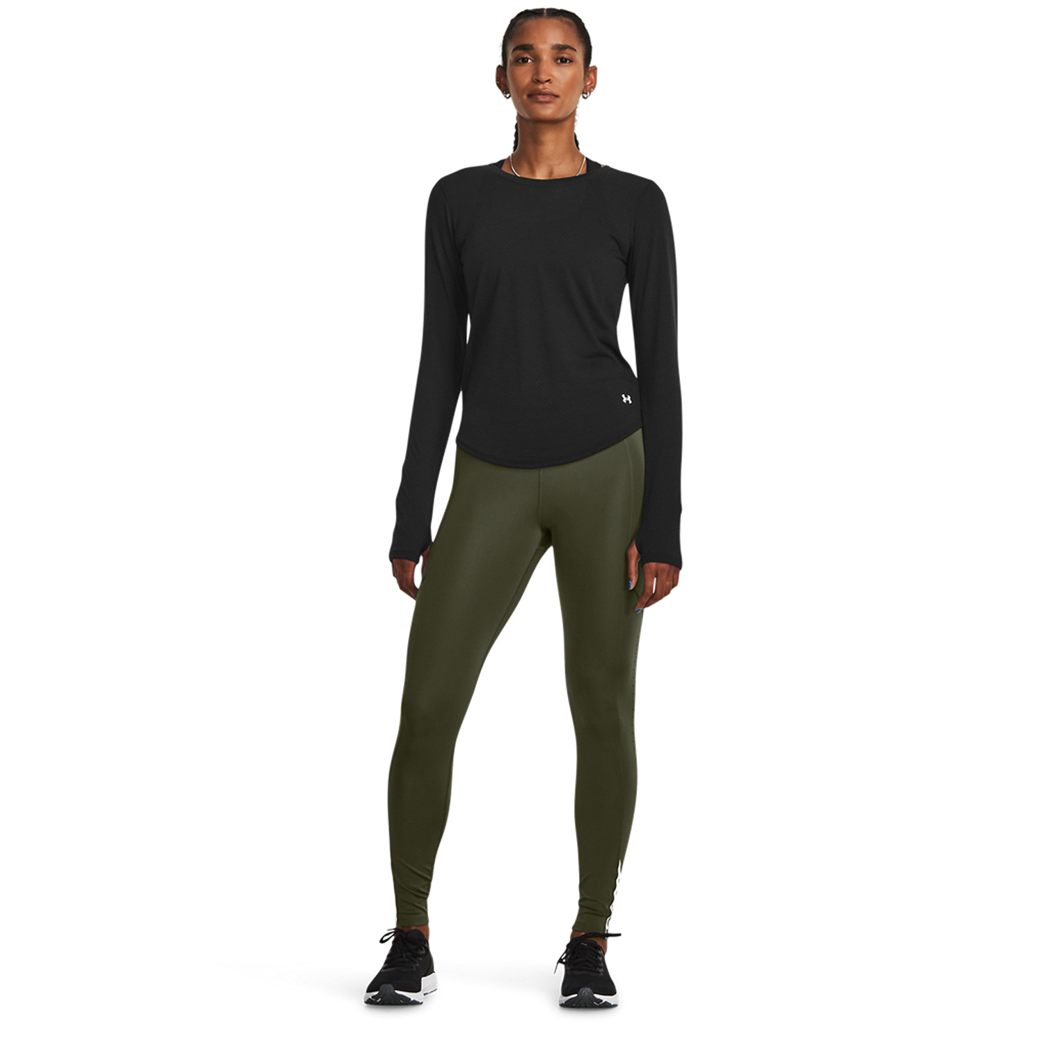 Under Armour Fly Fast 3.0 Tights - Marine Od Green/Black