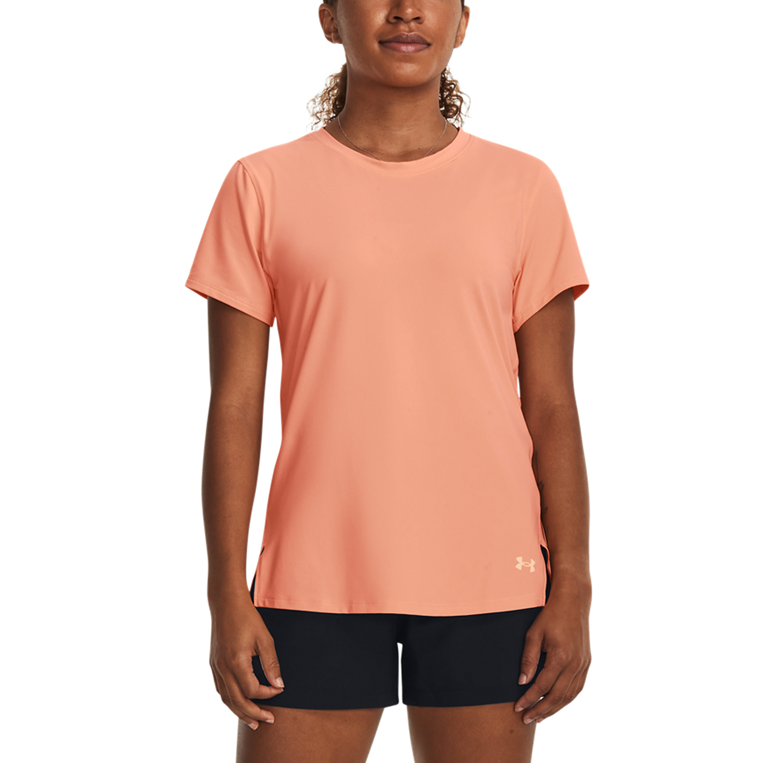 Under Armour Iso-Chill Laser T-Shirt - Bubble Peach/Reflective