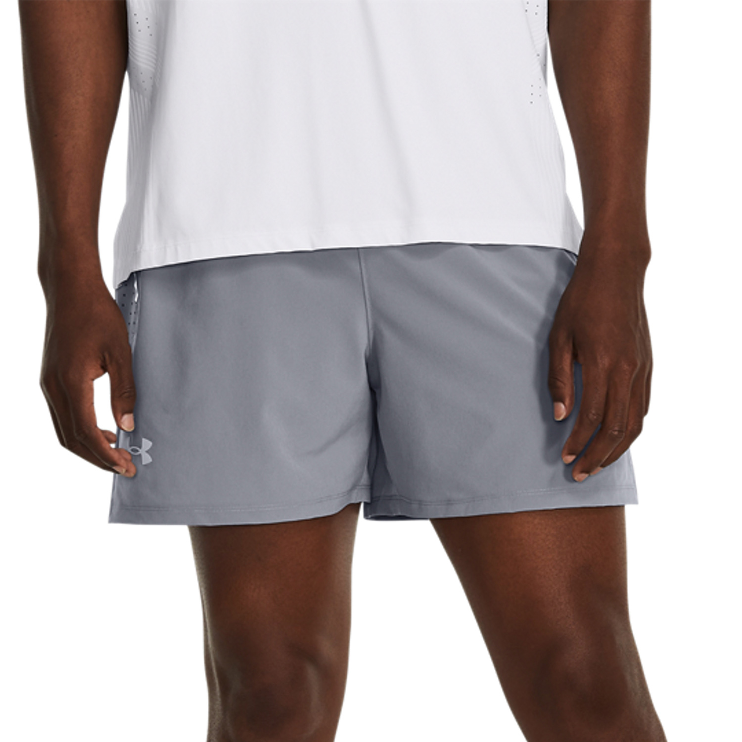 Under Armour Launch Elite 5in Shorts - Steel/Black