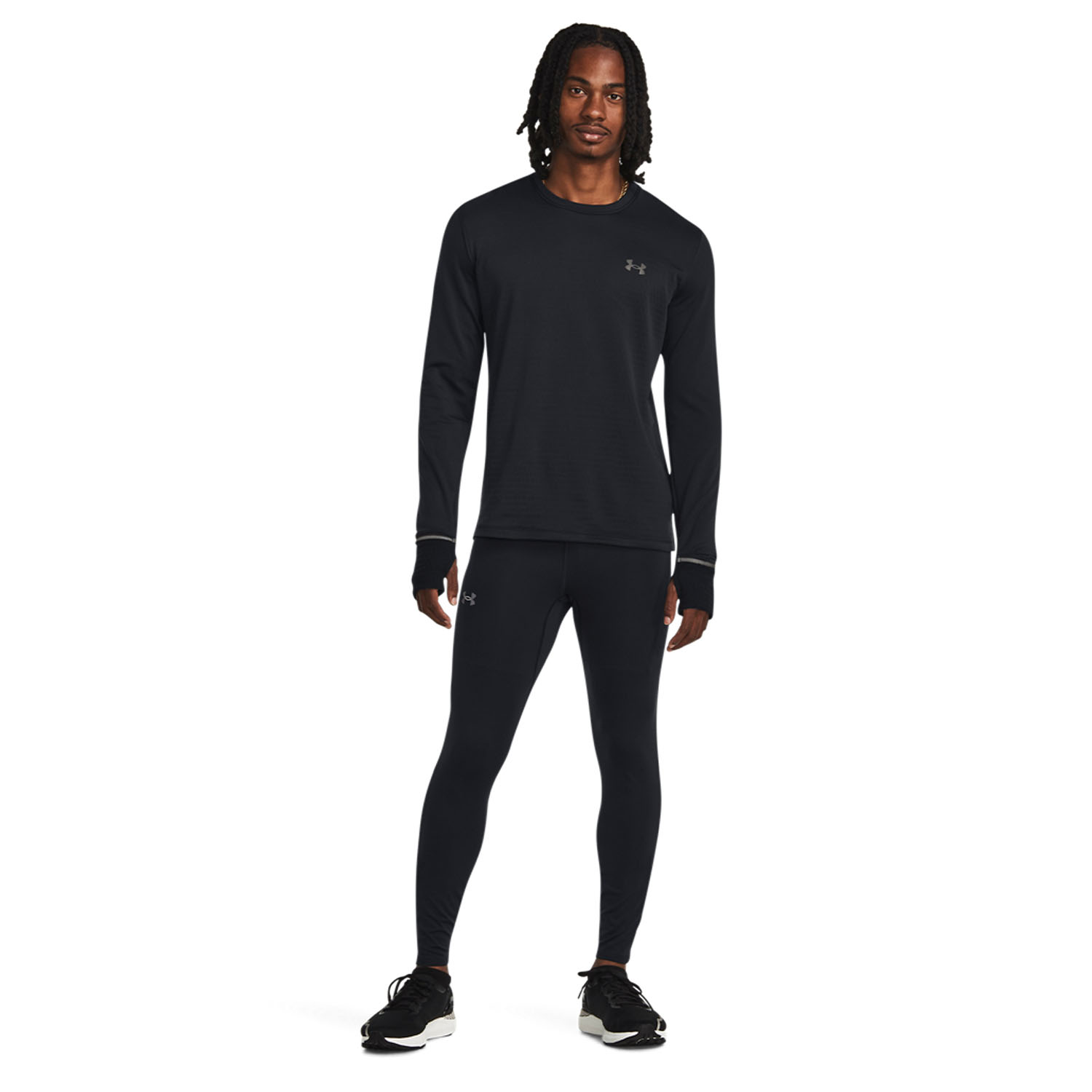 Under Armour Qualifier Cold Camisa - Black/Reflective