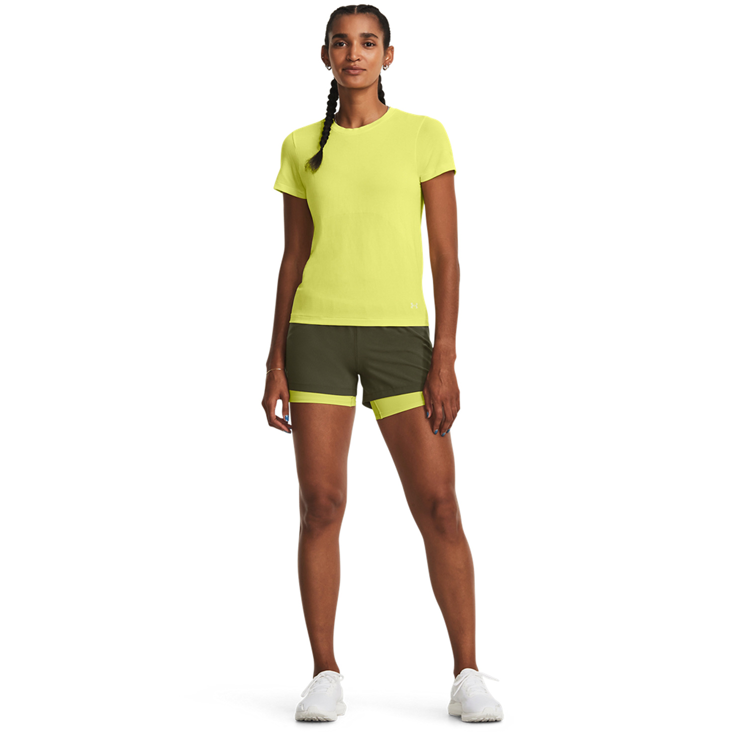 Under Armour Seamless Stride Camiseta - Lime Yellow/Reflective