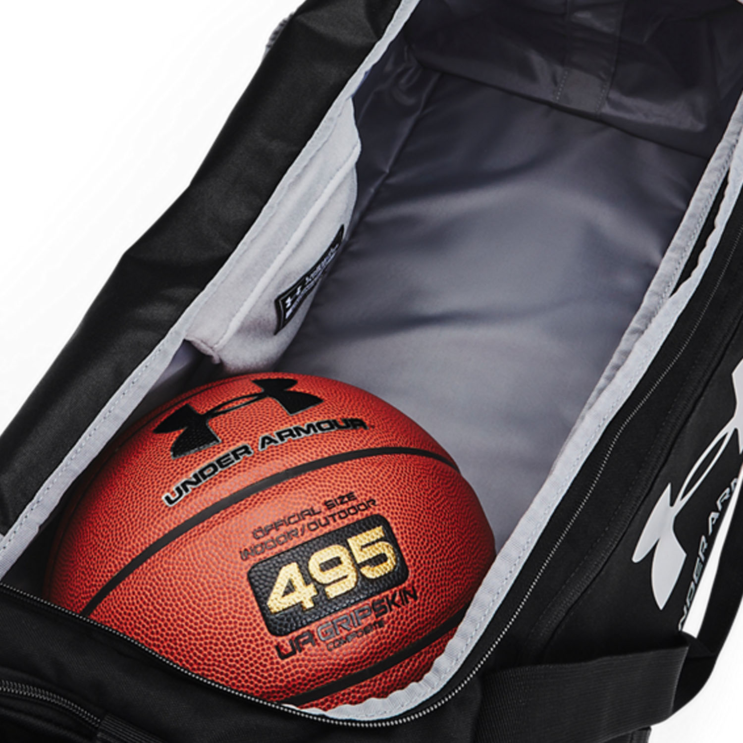 Under Armour Undeniable 5.0 Medium Duffle - Black/Metallic Silver